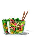 Oxo Silver Good Grips Glass Salad Spinner 5.9L, imported from the UK