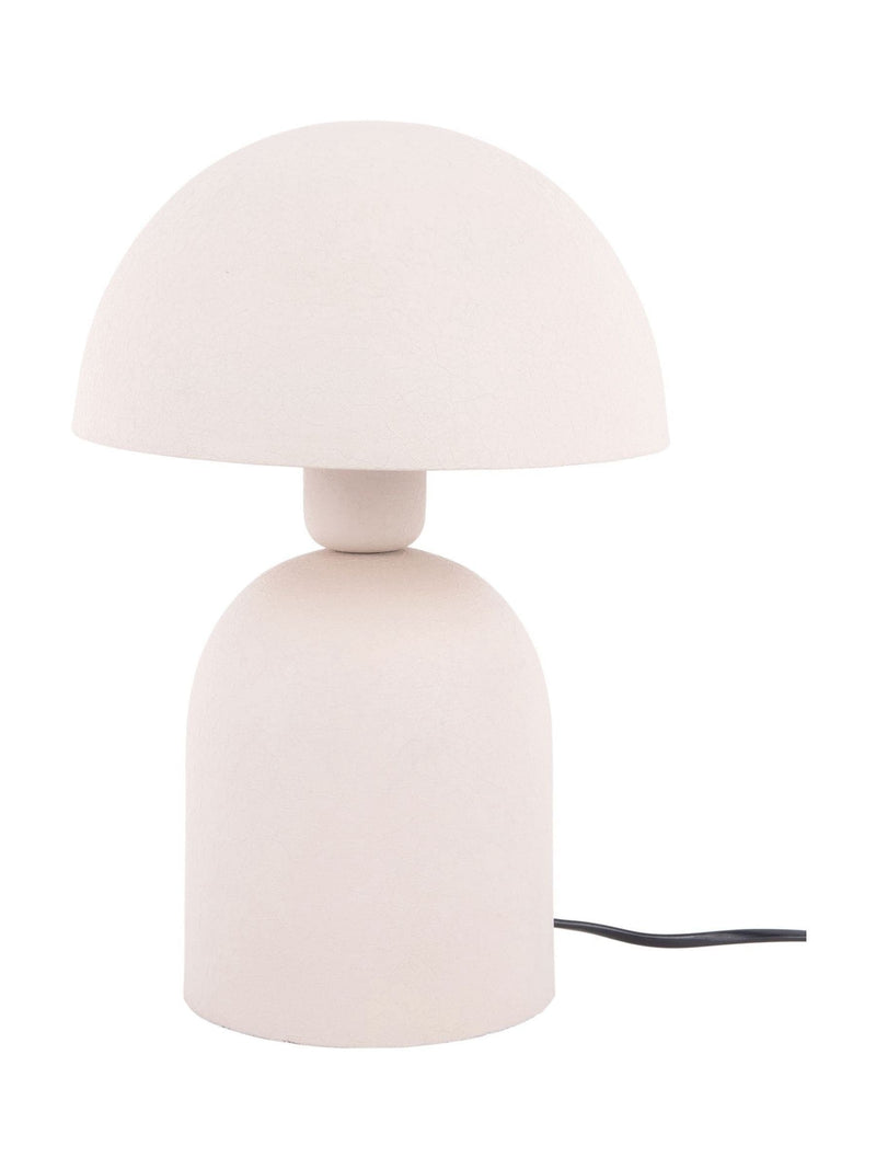 Leitmotiv Warm Grey textured table lamp 30cm, imported from the UK