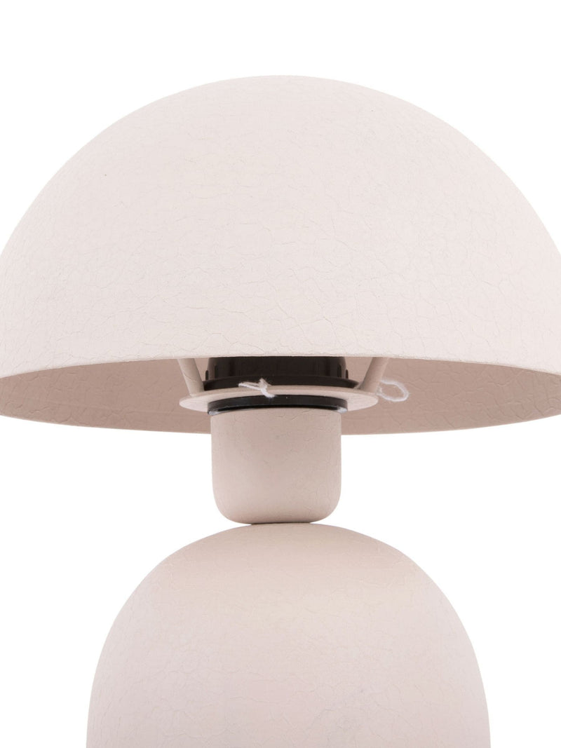 Leitmotiv Warm Grey textured table lamp 30cm, imported from the UK