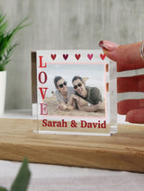 Next PMC Personalised LOVE Photo Upload Small Crystal Ornament - Decorative Keepsake- Buy online at McGrocer