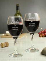 Next PMC Set of 2 Personalised Wine Glasses- Buy online at McGrocer