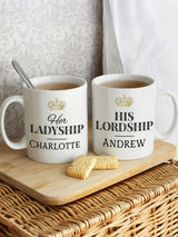 Next PMC Personalised Ladyship and Lordship Ceramic Mug Set- Buy online at McGrocer