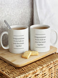 PMC personalised ladyship and lordship ceramic mug set, imported from the UK
