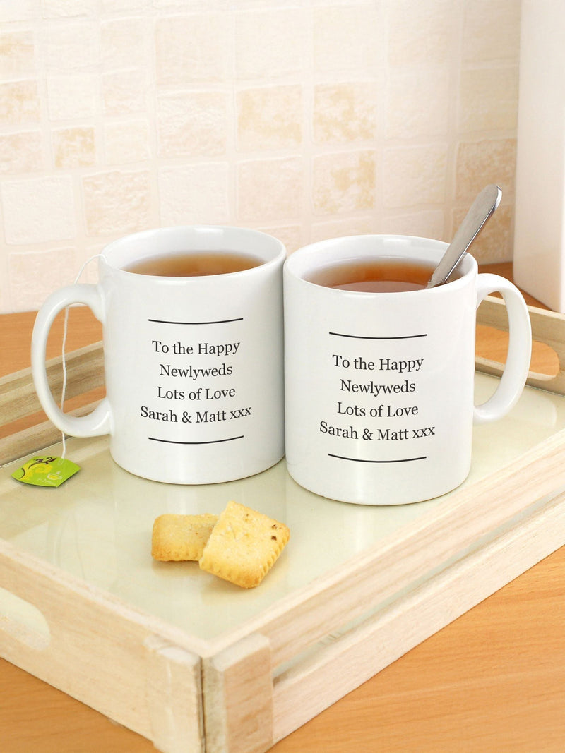 PMC personalised ladyship and lordship ceramic mug set, imported from the UK