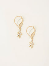 Next FatFace Gold Tone Leaf Drop Earrings- Buy online at McGrocer