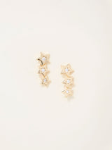 Next FatFace Gold Tone Trio Star Earrings- Buy online at McGrocer