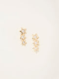 FatFace gold tone trio star earrings - British product