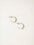 FatFace navy blue enamel daisy hoop earrings - British product