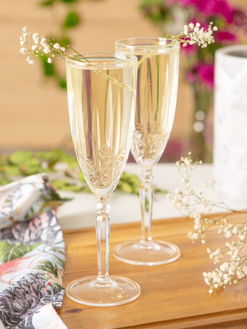 RCR Crystal Orchestra champagne flute set 200ml 6 pieces (British brand)