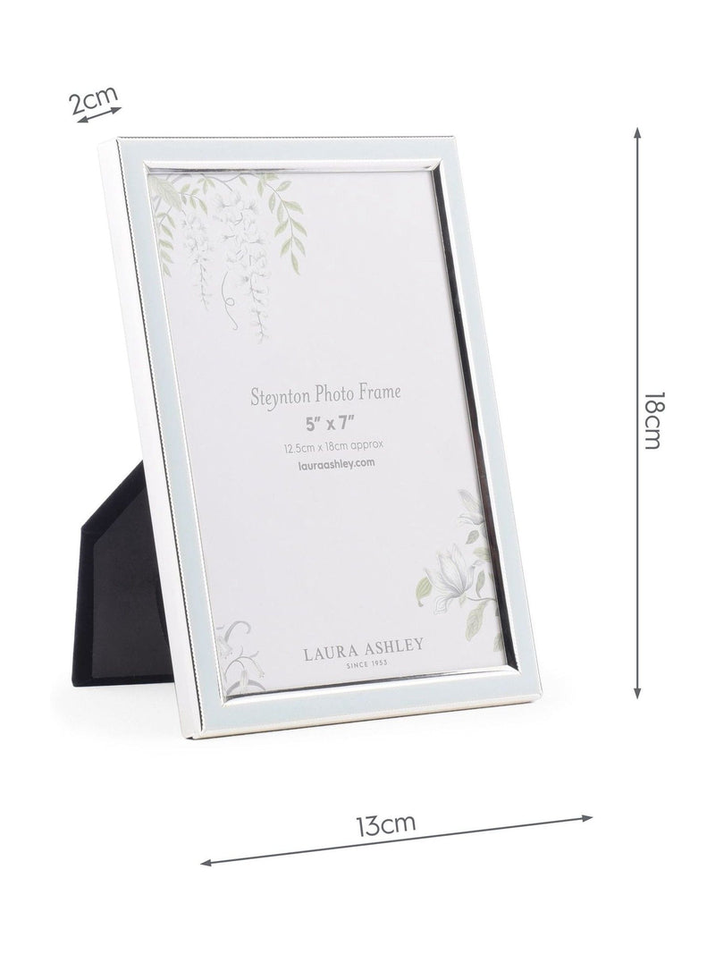 Laura Ashley pale blue Steynton photo frame 18x13cm, UK version