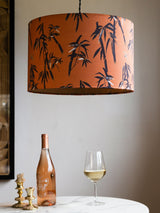 Next Rockett St George Ochre Yellow Bamboo Print Easy Fit Ceiling Light- Buy online at McGrocer