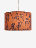 Rockett St George ochre yellow bamboo print ceiling light 40cm, UK version