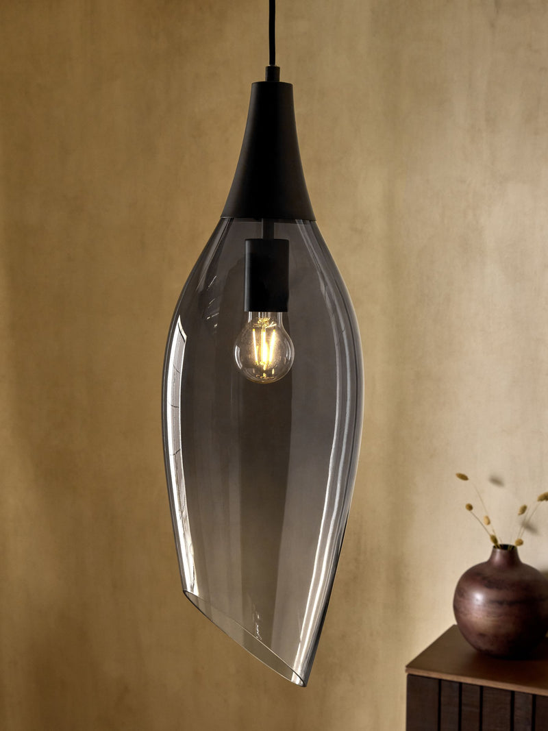 French Connection grey Latakan pendant light, imported from the UK