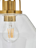 BHS brass bubble glass pendant light (British brand)