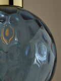 BHS blue dimpled glass ceiling light, UK version