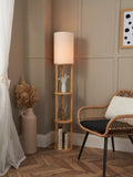 BHS Oak Shelving Floor Lamp - British product
