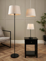 Next BHS Black Cream Floor, Table & Easyfit Lighting Set- Buy online at McGrocer