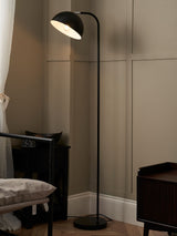 Next BHS Matt Black Arc Floor Lamp- Buy online at McGrocer