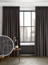 Next Charcoal Grey Textured Weave Made to Measure Curtains- Buy online at McGrocer
