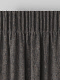 Charcoal grey textured weave made to measure curtains (British brand)