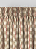 Orange stripe jacquard made to measure curtains, imported from the UK