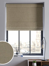 Next Roman Blind Khaki Green Matte Chenille Made to Measure- Buy online at McGrocer