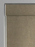 Khaki green matte chenille roman blind, imported from the UK