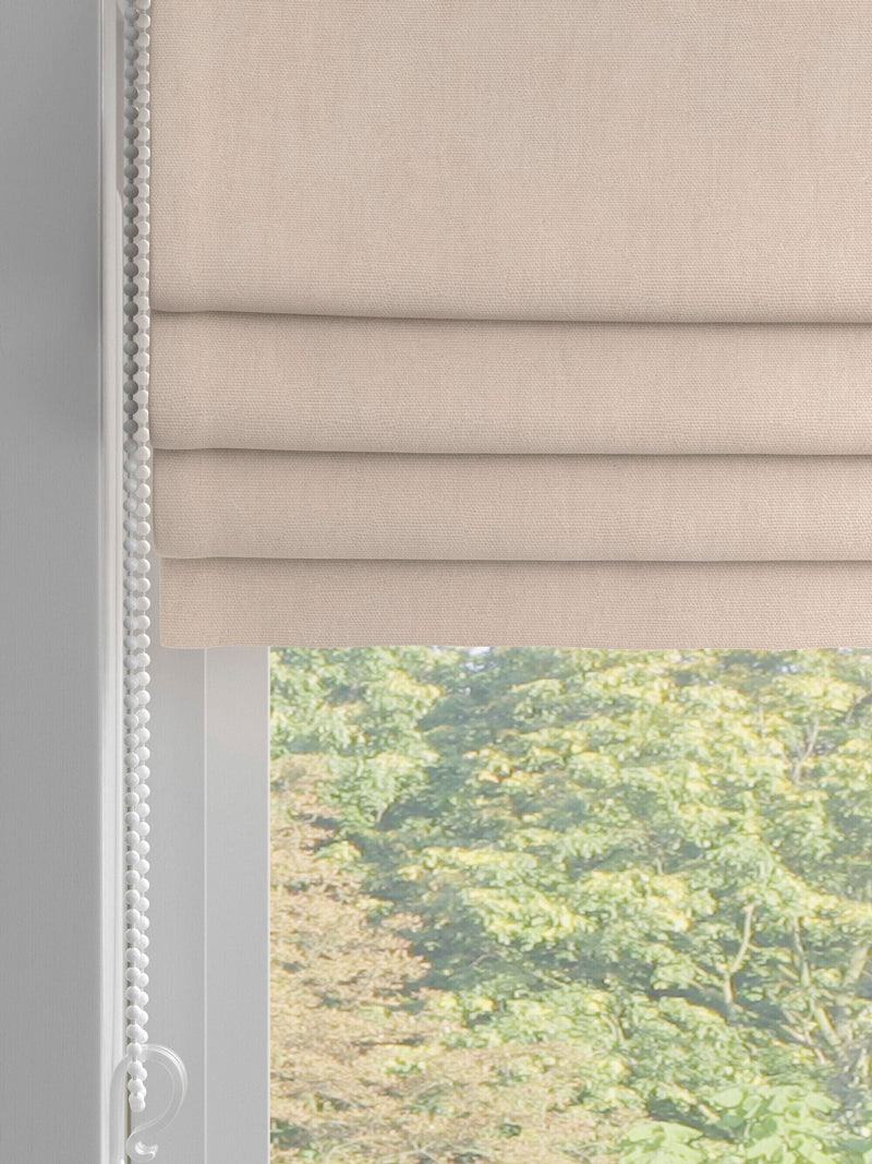 Natural pink Roman blind made to measure - British product