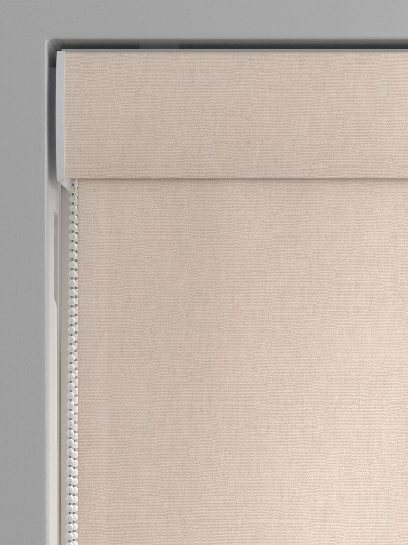 Natural pink Roman blind made to measure - British product