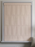 Natural pink Roman blind made to measure - British product