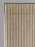 Roman blind dark natural grey woven stripe (British brand)