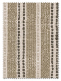 Roman blind dark natural grey woven stripe (British brand)