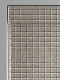 Grey Simplicity Check made to measure Roman blind (British brand)