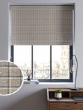 Grey Simplicity Check made to measure Roman blind (British brand)
