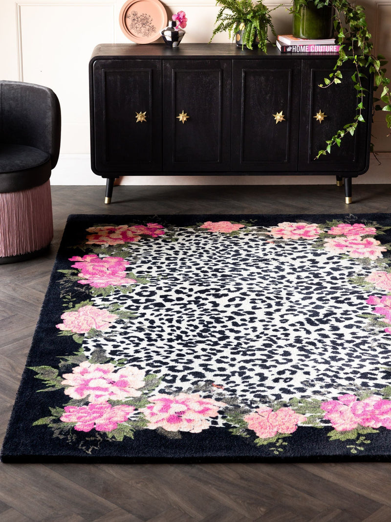 Rockett St George Leopard Love Tufted Rug, imported from the UK