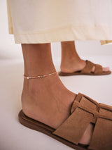 Orange Beaded Anklet Jewelry