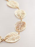Gold tone filigree collar necklace (British brand)