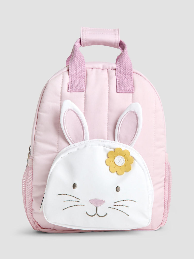 JoJo Maman Bébé pink bunny character backpack, imported from the UK