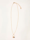 FatFace Gold Tone Trio Gem Necklace Brass UK version