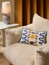 Next MADE.COM Natural Embroidered Cushion 30cm x 50cm- Buy online at McGrocer