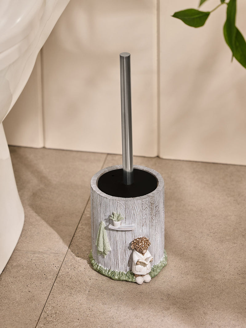Grey Hamish the Highland Cow Spa Toilet Brush