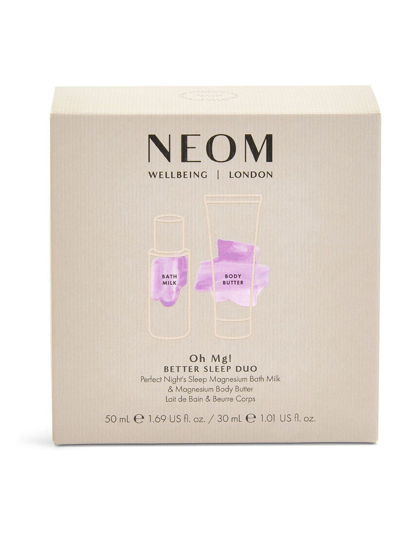 NEOM Oh Mg! Better Sleep Duo bath and body gift set 50ml & 30ml, imported from the UK