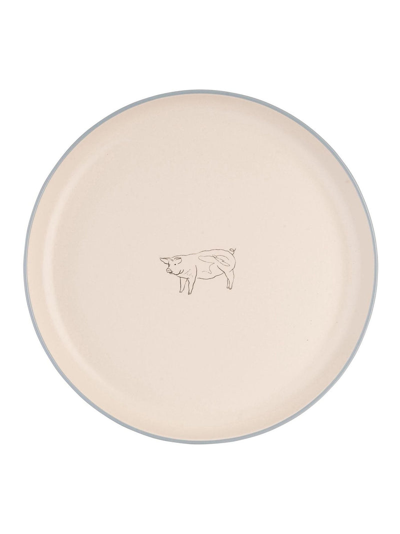 Woodbury Lane set of 4 natural animal dinner plates (British brand)