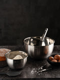Luxe Set of 2 Grey Stainless Steel Mixing Bowls
