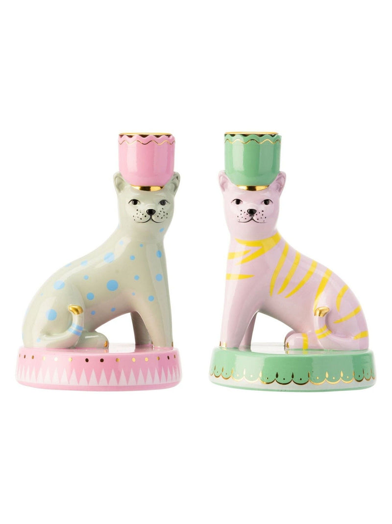 Yvonne Ellen green animal candlestick holders (British brand)