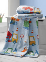 Next Catherine Lansfield Blue Digger Dreams Cosy Fleece Throw 130cm x 170cm- Buy online at McGrocer