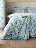 Catherine Lansfield blue floral reversible bedspread large - British product