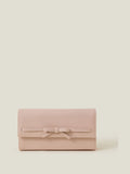 Accessorize nude bow clutch bag (British brand)