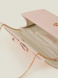 Accessorize nude bow clutch bag (British brand)