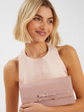 Accessorize nude bow clutch bag (British brand)